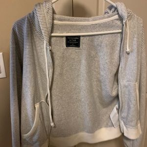 Striped grey hoodie